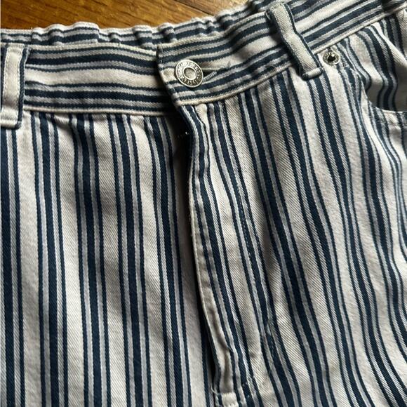 Vintage Ralph Lauren Jeans Co. Blue Striped Straight-Leg Denim - Picture 9 of 12